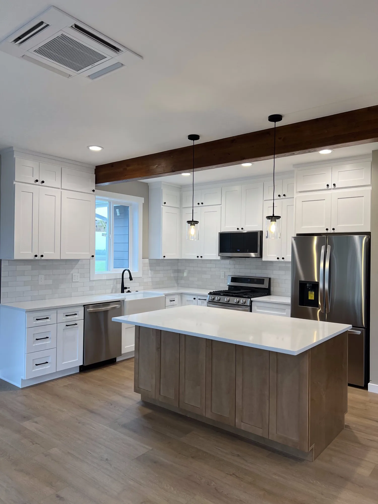 Bright kitchen remodel by Living By Design in Bellingham, WA